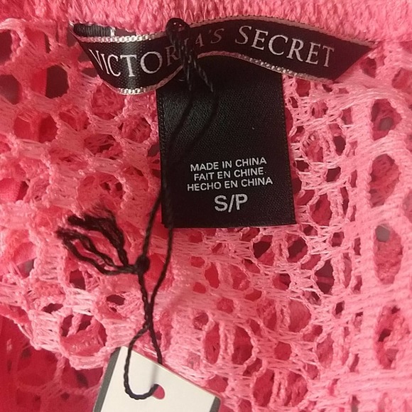 Victoria Secret Crochet Knit Crop Swim Cover Up - Picture 6 of 8